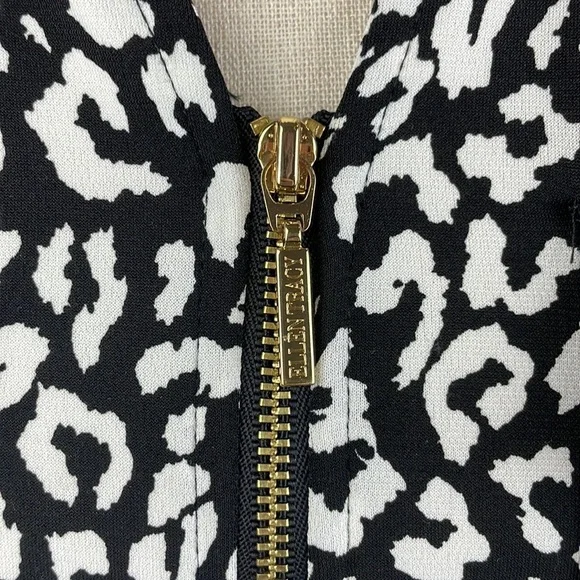 Ellen Tracy Zip Front Dress Blouse SZ S 3/4 Length Sleeves - Picture 5 of 13